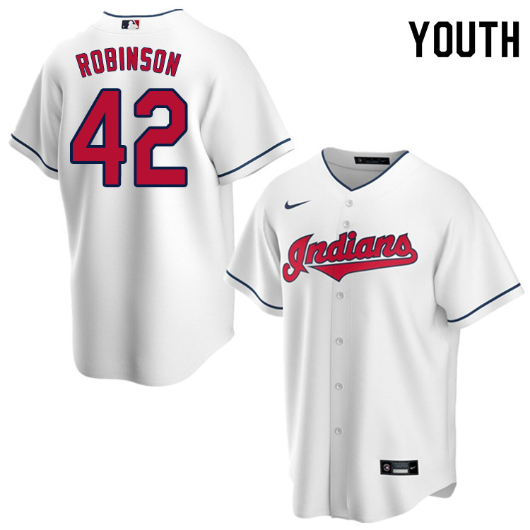 Nike Youth #42 Jackie Robinson Cleveland Indians Baseball Jerseys Sale-White
